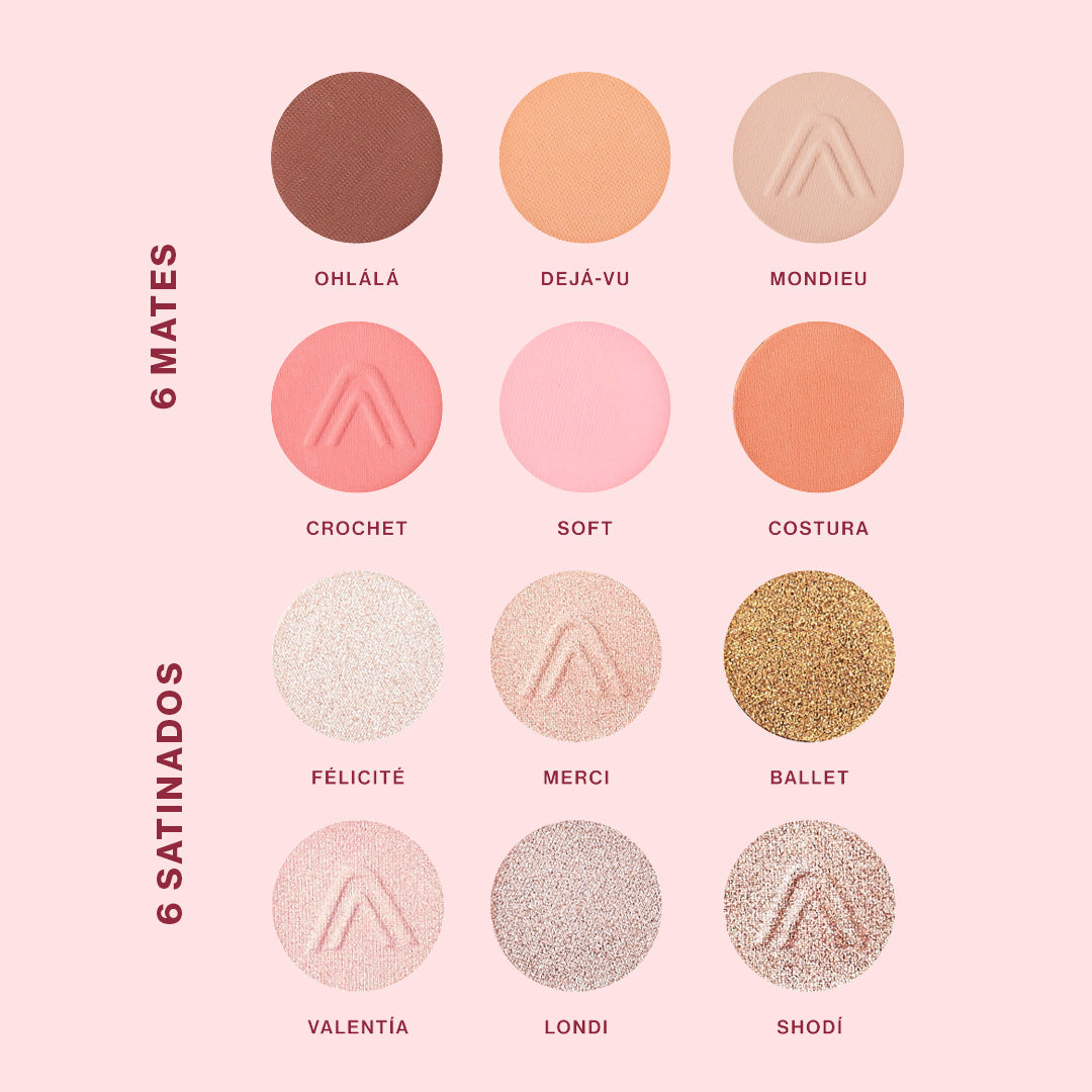 Paleta de sombras Rose Sublime