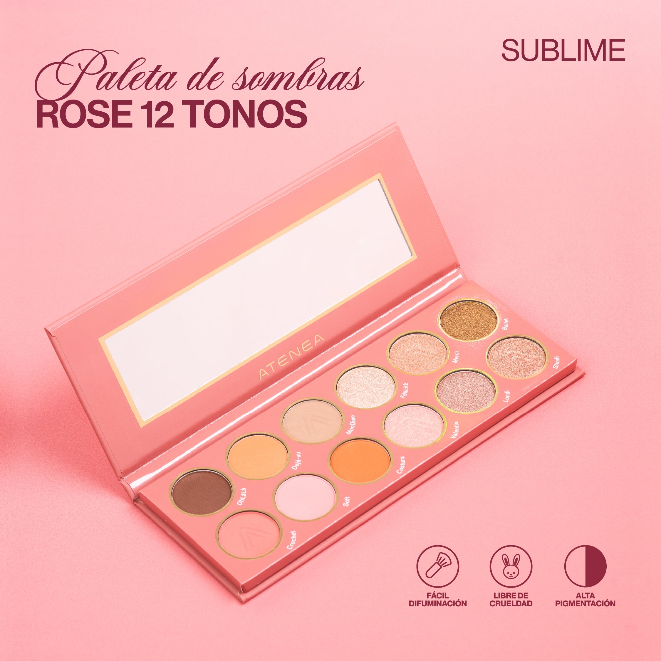Paleta de sombras Rose Sublime